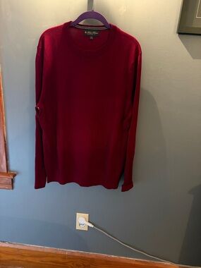 Brooks Brothers Men's Crewneck Sweater - Deep Wine